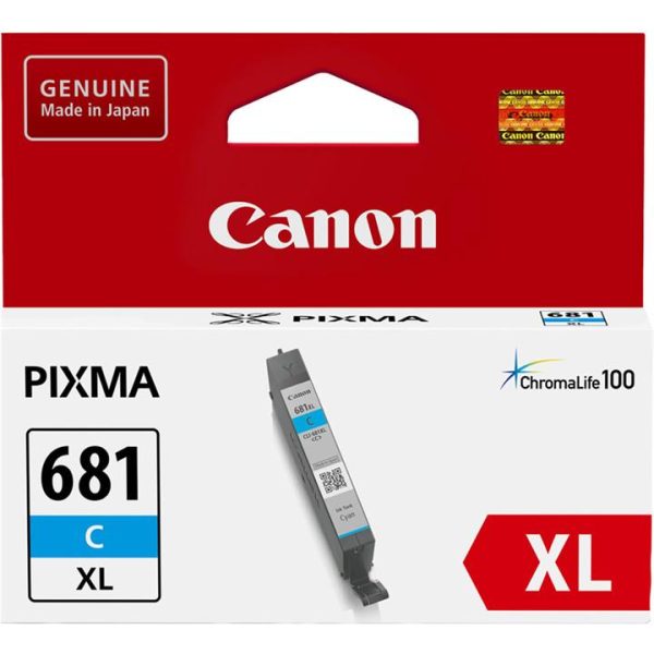 Canon 681 XL Cyan Ink Cartridge CLI681XLC