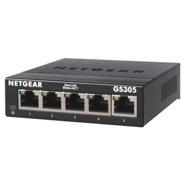 Netgear 5-Port Gigabit Ethernet SOHO Unmanaged Switch GS305-300AUS