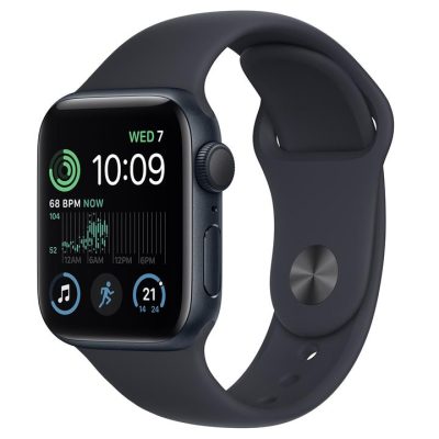 Apple Watch SE (GPS) 40mm Midnight Aluminium Case with Midnight Sport Band MNJT3ZP/A