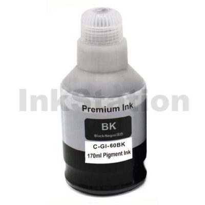 Compatible Canon GI60PGBK Black Ink Bottle 170ML