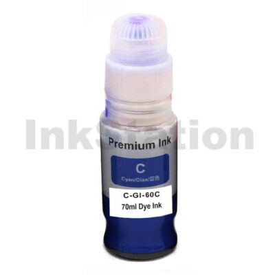 Compatible Canon GI60C Cyan Ink Bottle 70ML