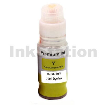 Compatible Canon GI60Y Yellow Ink Bottle 70ML
