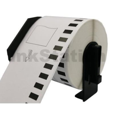 Brother DK-22251 Compatible Black & Red Text on White Continuous Label Roll 62mm x 15.24m