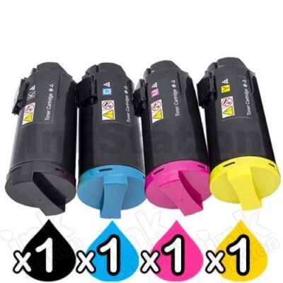 4 Pack Compatible Fuji Xerox DocuPrint CP555d Toner Cartridges CT203061 - CT203064 [1BK,1C,1M,1Y]