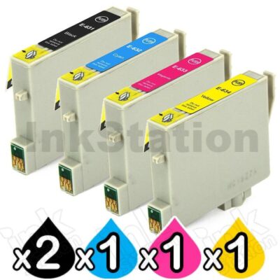 5 Pack Compatible Epson T0631-T0634 series [2BK,1C,1M,1Y]