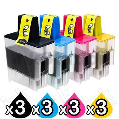 3 Sets of 4 Pack Brother Compatible LC-47 Inkjet Combo [3BK,3C,3M,3Y]