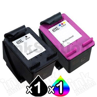 2 Pack HP 65XL Compatible High Yield Ink Combo N9K04AA + N9K03AA [1BK,1CL]