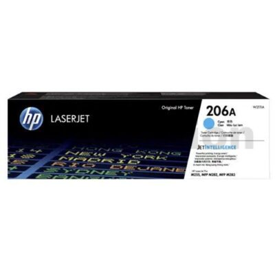 HP 206A W2111A Genuine Cyan Toner Cartridge - 1,250 pages