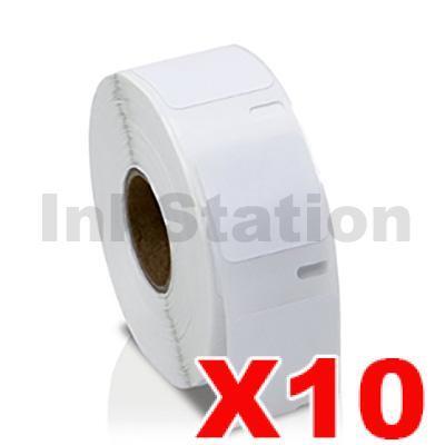 10 x Dymo SD30332 / S0929120 Compatible White Label Roll 25mm x 25mm  - 750 labels per roll