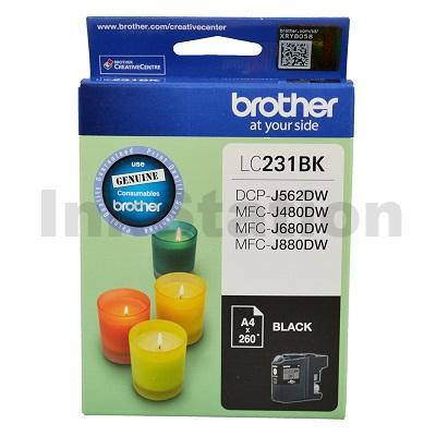 Brother LC-231 Genuine Black Ink Cartridge - 260 Pages