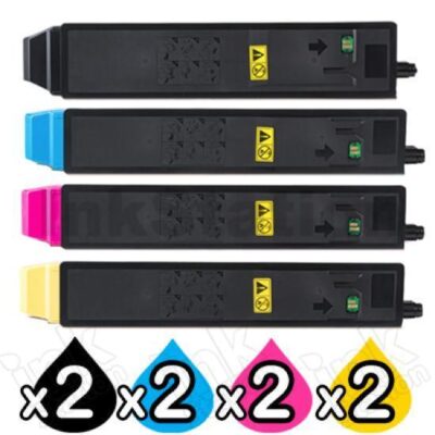 2 Sets of 4 Pack Non-Genuine alternative for TK-8319 Toner Cartridge suitable for Kyocera TASKalfa 2550ci [2BK,2C,2M,2Y]