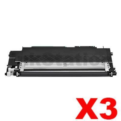 3 x HP 119A W2090A Compatible Black Toner Cartridge - 1,000 pages
