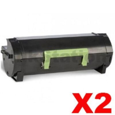 2 x Lexmark 56F6000 Compatible MS421 / MS521 / MS622 / MX421 / MX522 / MX622 Black Toner Cartridge - 6,000 pages