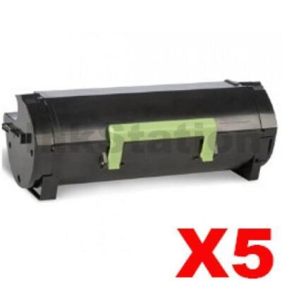 5 x Lexmark 56F6000 Compatible MS421 / MS521 / MS622 / MX421 / MX522 / MX622 Black Toner Cartridge - 6,000 pages