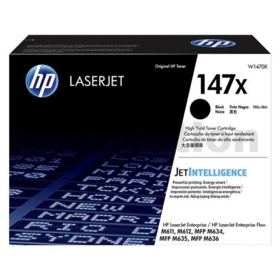 1 x HP 147X W1470X Genuine Black High Yield Toner Cartridge - 25,200 Pages