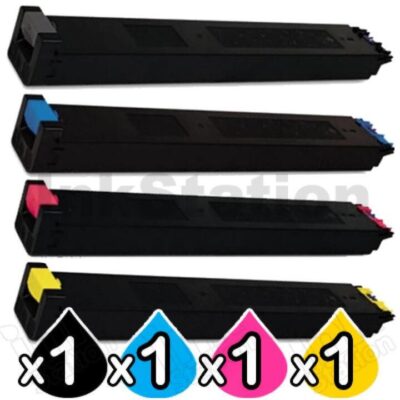 4 Pack Sharp MX-4110 / 4111 / 4112 / 4140 / 4141 / 5110 / 5111 / 5112 / 5141 Compatible Toner Cartridges Combo [1BK,1C,1M,1Y]