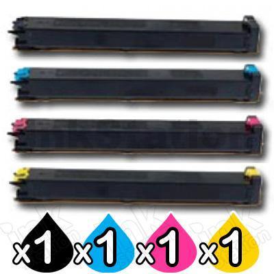 4 Pack Sharp MX-2010 / 2130 / 2310 / 2314 / 2614 / 3111 / 3114 Compatible Toner Cartridges Combo [1BK,1C,1M,1Y]