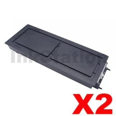 2 x Non-Genuine alternative for TK-679 Black Toner suitable for Kyocera KM2560, KM3060, TASKalfa 300i - 20,000 Pages