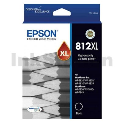 Epson 812XL (C13T05E192) Genuine Black High Yield Ink Cartridge