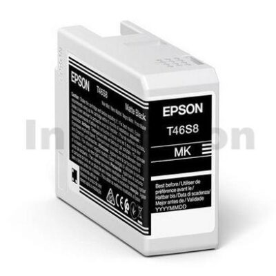 Epson T46S8 Matte Black UltraChrome Pro10 Genuine Ink Cartridge 25ml C13T46S800