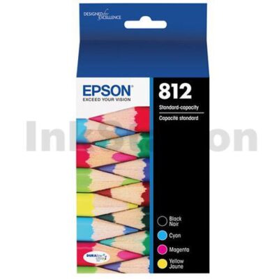 Epson 812 (C13T05D692) Genuine Ink Cartridge Value Pack [1BK,1C,1M,1Y]