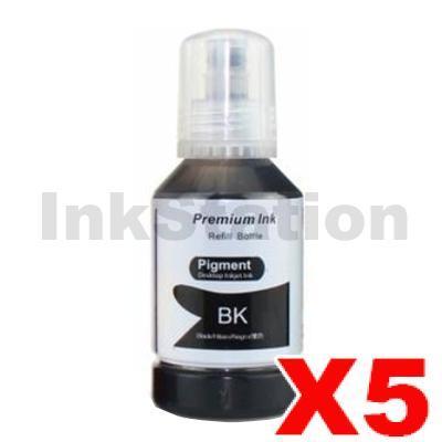 5 x Epson T532 Compatible Black Ink Bottle C13T03J192 - 127ml