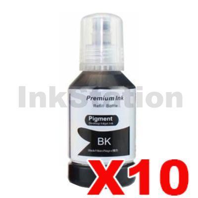 10 x Epson T532 Compatible Black Ink Bottle C13T03J192 - 127ml