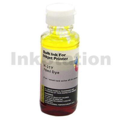 HP 31 Compatible Yellow Ink Bottle 1VU28AA - 70ml