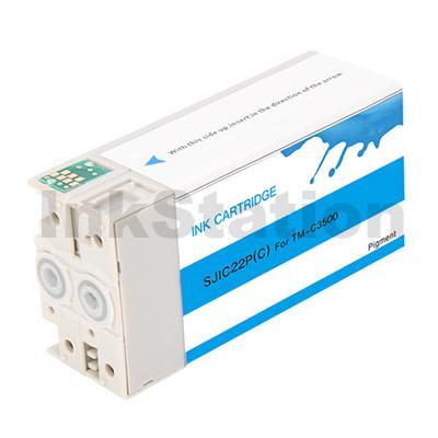 Epson SJIC22P(C) Cyan Compatible Ink Cartridge C33S020581 for TM-C3500