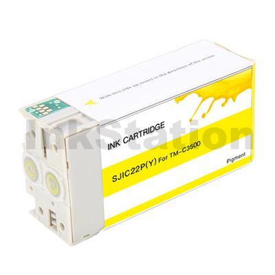 Epson SJIC22P(Y) Yellow Compatible Ink Cartridge C33S020583 for TM-C3500