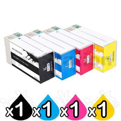 4-Pack Compatible Epson SJIC22P Ink Cartridges Combo for TM-C3500 [1BK,1C,1M,1Y]