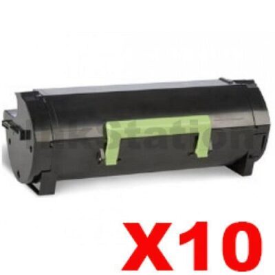 10 x Lexmark 56F6000 Compatible MS421 / MS521 / MS622 / MX421 / MX522 / MX622 Black Toner Cartridge - 6,000 pages