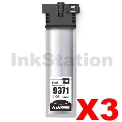 3 x Epson 902XL (C13T937192) Compatible Black High Yield Ink Pack - 5,000 pages