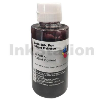 HP 30 Compatible Black Ink Bottle 1VU29AA - 135ml