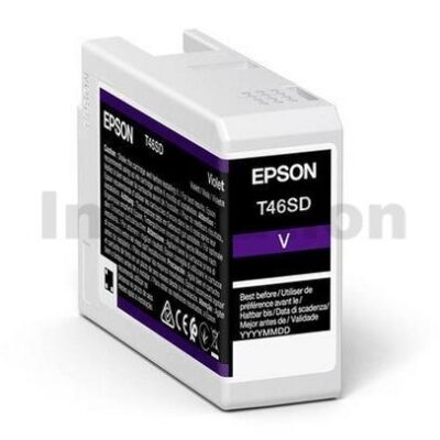 Epson T46SD Violet UltraChrome Pro10 Genuine Ink Cartridge 25ml C13T46SD00