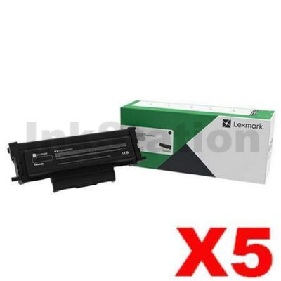 5 x Lexmark B226H00 Genuine B2236 / MB2236 High Yield Toner Cartridge - 3,000 pages