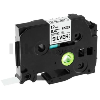 Brother TZe-931 Compatible 12mm Black Text on Silver Laminated Tape - 8 meters