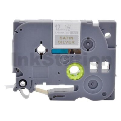 Brother TZe-MQ934 Compatible 12mm Gold Text on Satin Silver Laminated Tape - 5 metres