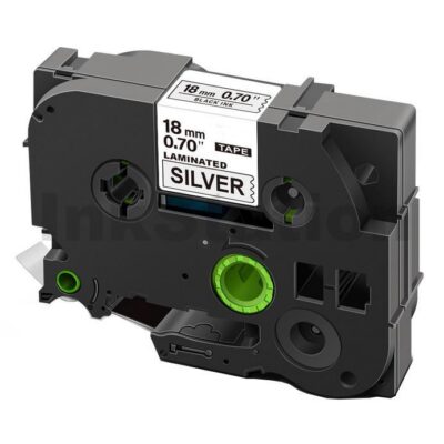 Brother TZe-941 Compatible 18mm Black Text on Silver Laminated Tape - 8 meters