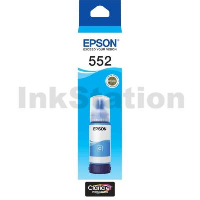 Genuine Epson T552 Claria EcoTank Cyan Ink Bottle C13T06W292