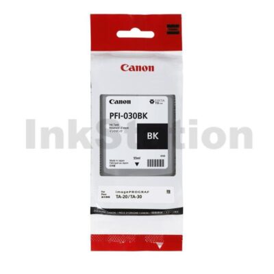 Genuine Canon PFI-030BK Black Ink Tank 55ml