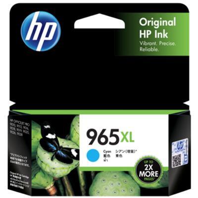 HP 965XL Genuine Cyan High Yield Inkjet Cartridge 3JA81AA - 1,600 Pages