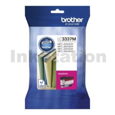 Brother LC-3337M Genuine High Yield Magenta Ink Cartridge - 1,500 pages