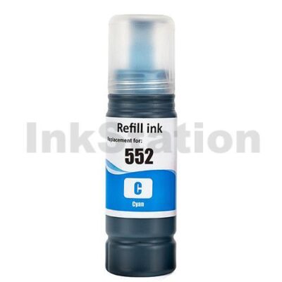 Compatible Epson T552 EcoTank Cyan Ink Bottle C13T06W292