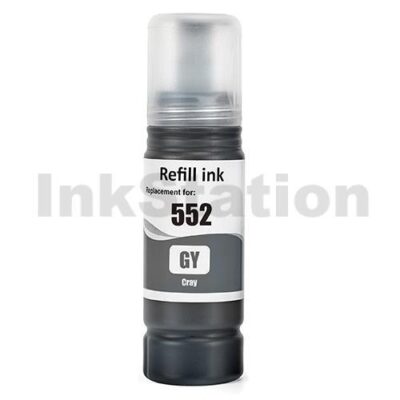 Compatible Epson T552 EcoTank Grey Ink Bottle C13T06W592