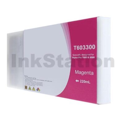 Compatible Epson T6033 Vivid Magenta Ink Cartridge [C13T603300]