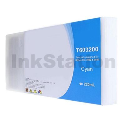 Compatible Epson T6032 Cyan Ink Cartridge [C13T603200]