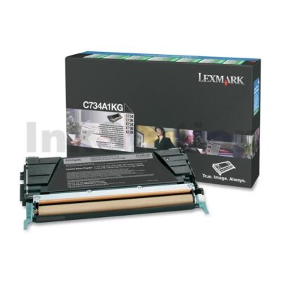 Lexmark (C734A1KG) Genuine C734 / C736 / X734 / X736 / X738 Black Toner Cartridge - 8,000 pages
