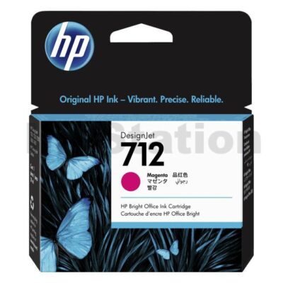 HP 712 Genuine Magenta Inkjet Cartridge 3ED68A 29ml