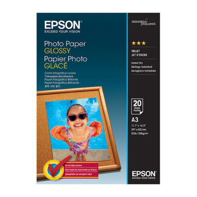 Epson S042536 Genuine Glossy Photo Paper 200gsm A3 - 20 sheets
